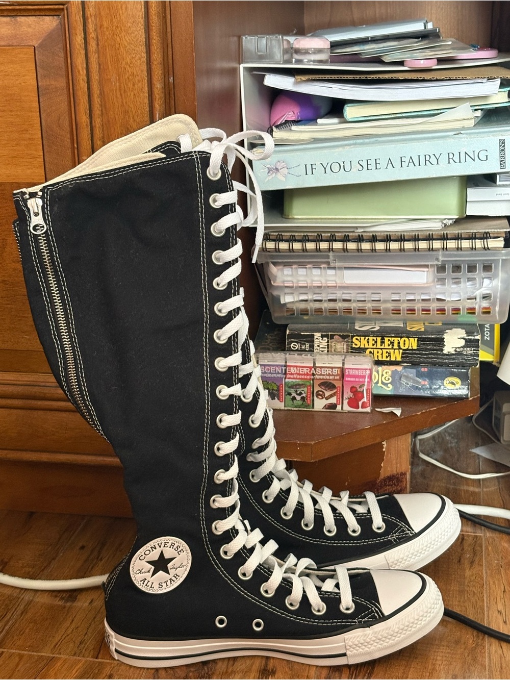Converse All Star Black Knee-high